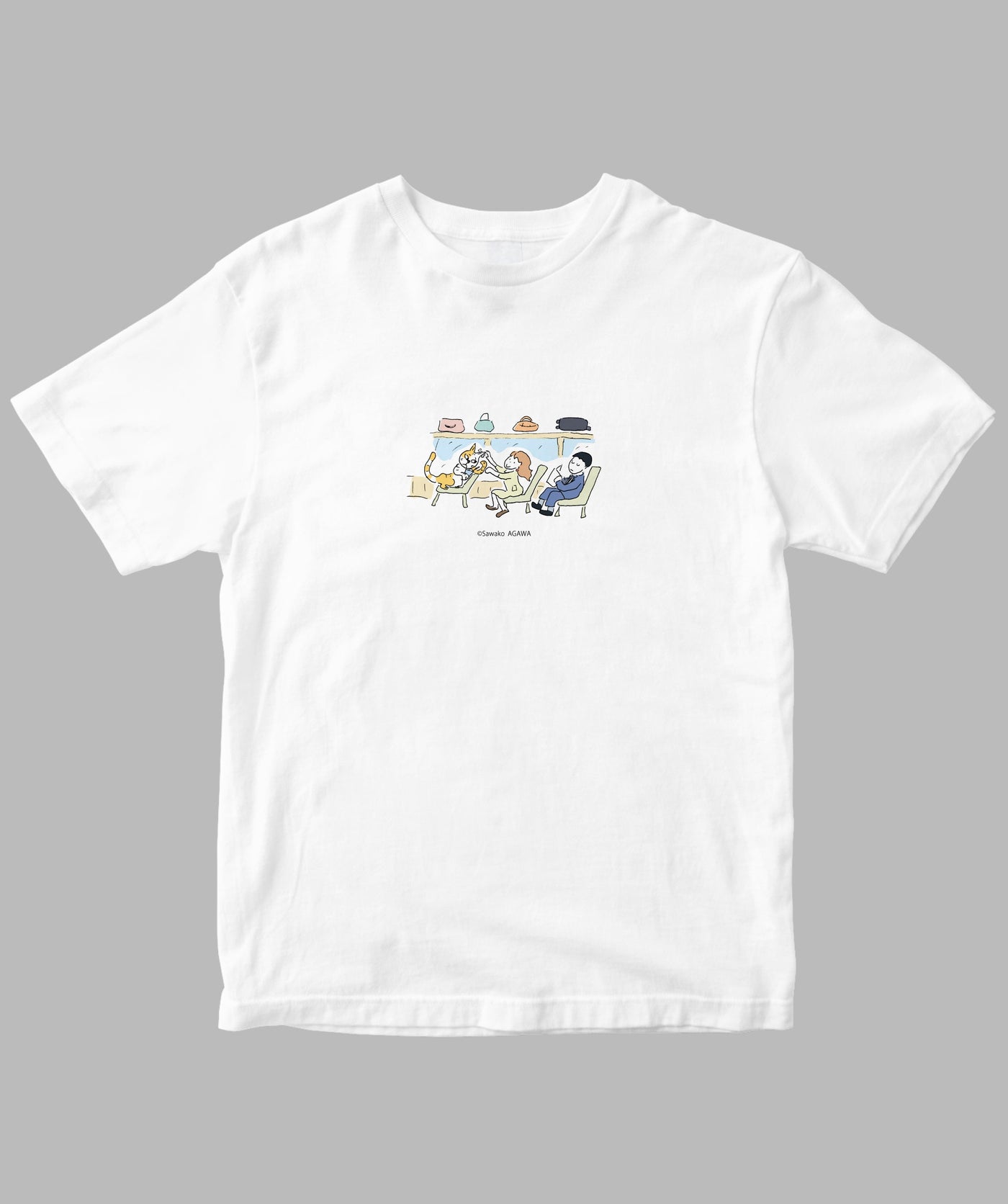 阿川佐和子 / だいたいしあわせ イラストTシャツ 小さなシアワセ / 晶文社