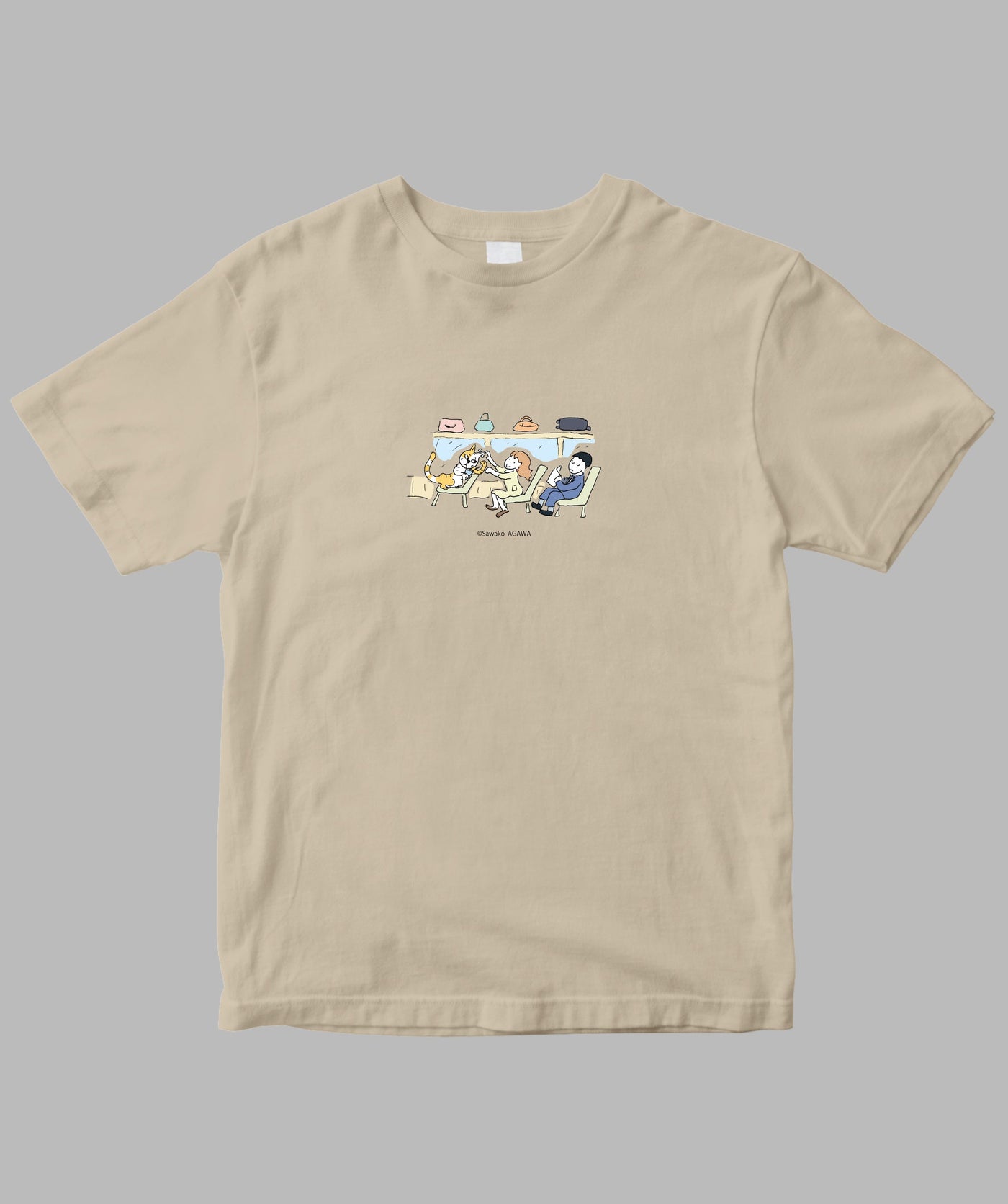 阿川佐和子 / だいたいしあわせ イラストTシャツ 小さなシアワセ / 晶文社