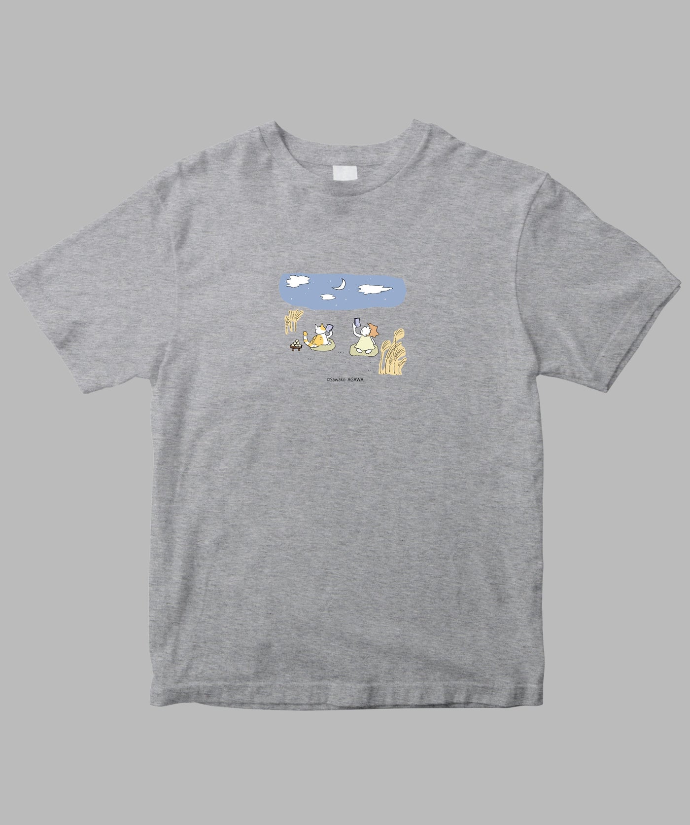 阿川佐和子 / だいたいしあわせ イラストTシャツ 月のゆくえ / 晶文社