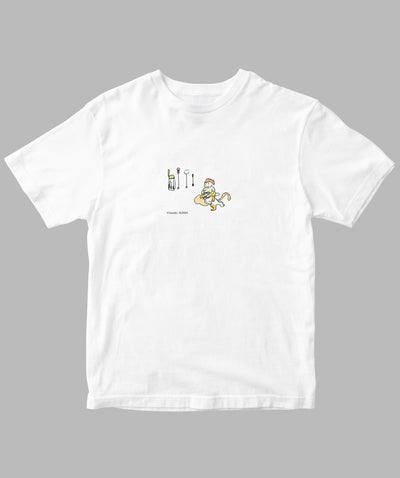 阿川佐和子 / だいたいしあわせ イラストTシャツ 父と耳かき / 晶文社