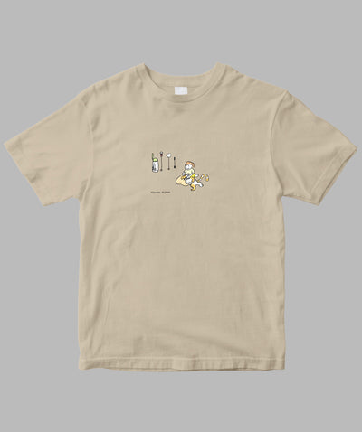阿川佐和子 / だいたいしあわせ イラストTシャツ 父と耳かき / 晶文社