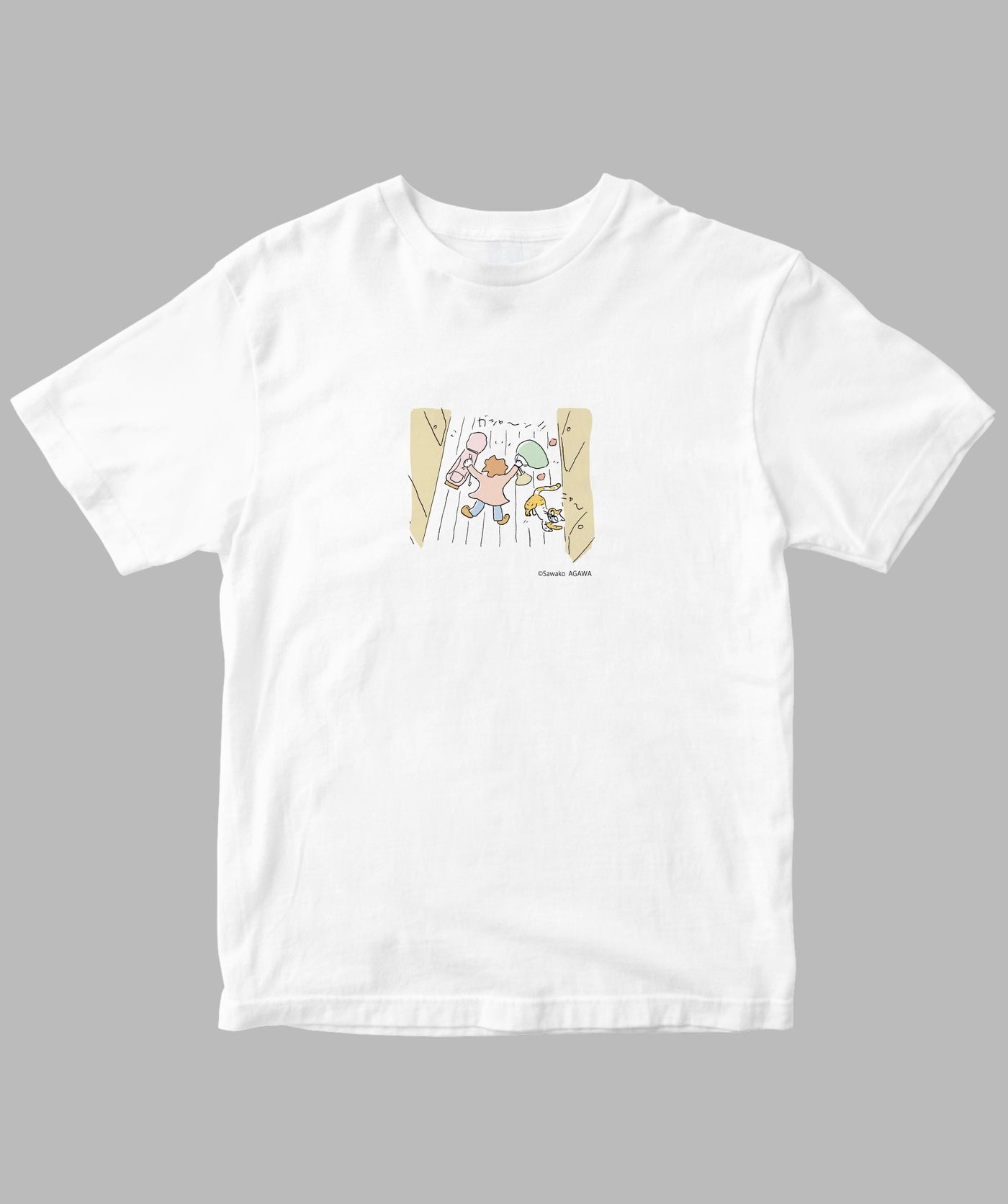 阿川佐和子 / だいたいしあわせ イラストTシャツ 廊下現象 / 晶文社