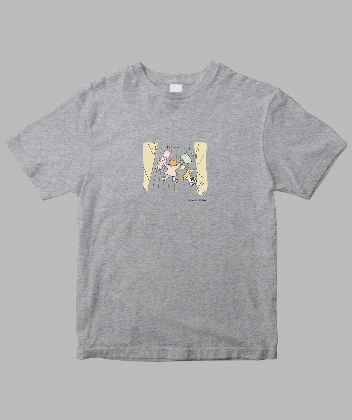 阿川佐和子 / だいたいしあわせ イラストTシャツ 廊下現象 / 晶文社