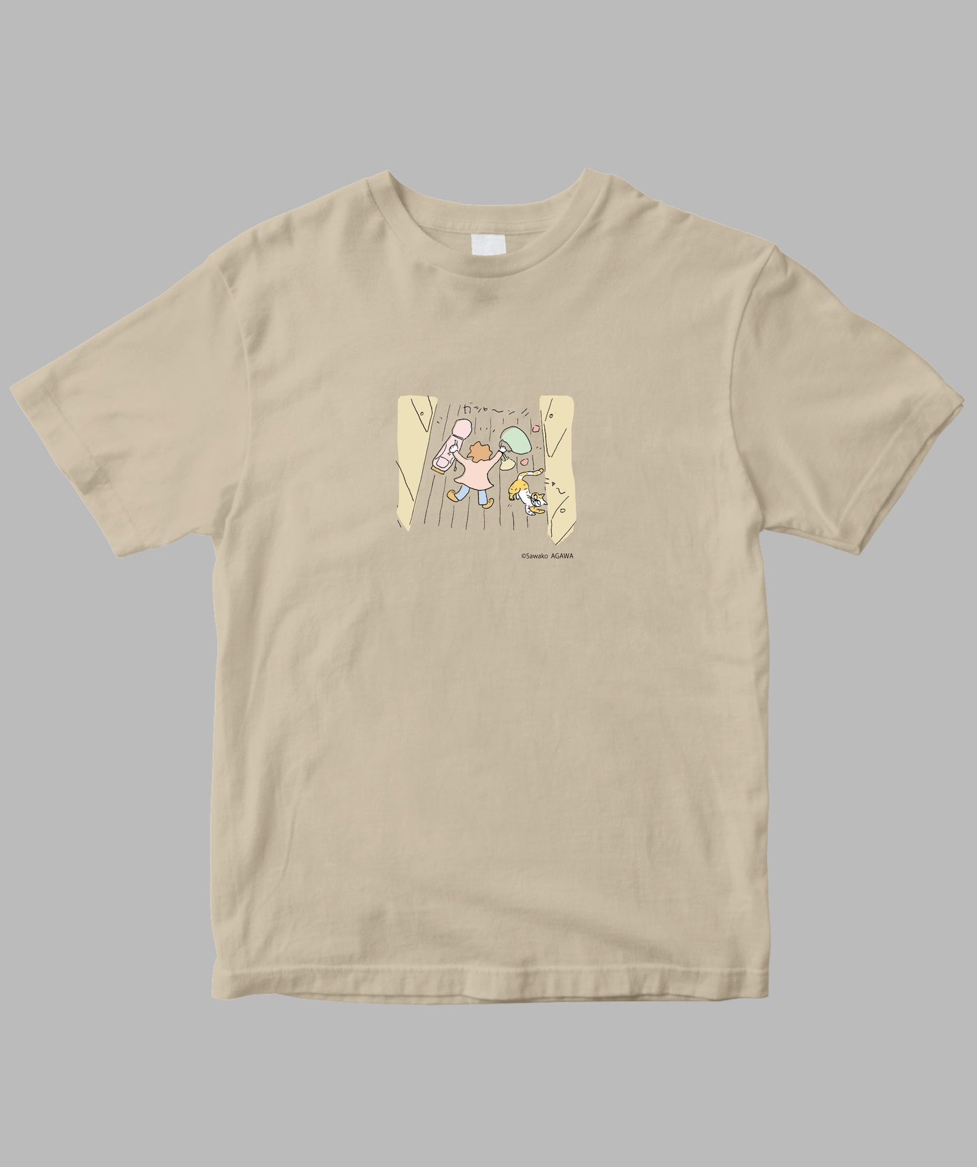 阿川佐和子 / だいたいしあわせ イラストTシャツ 廊下現象 / 晶文社