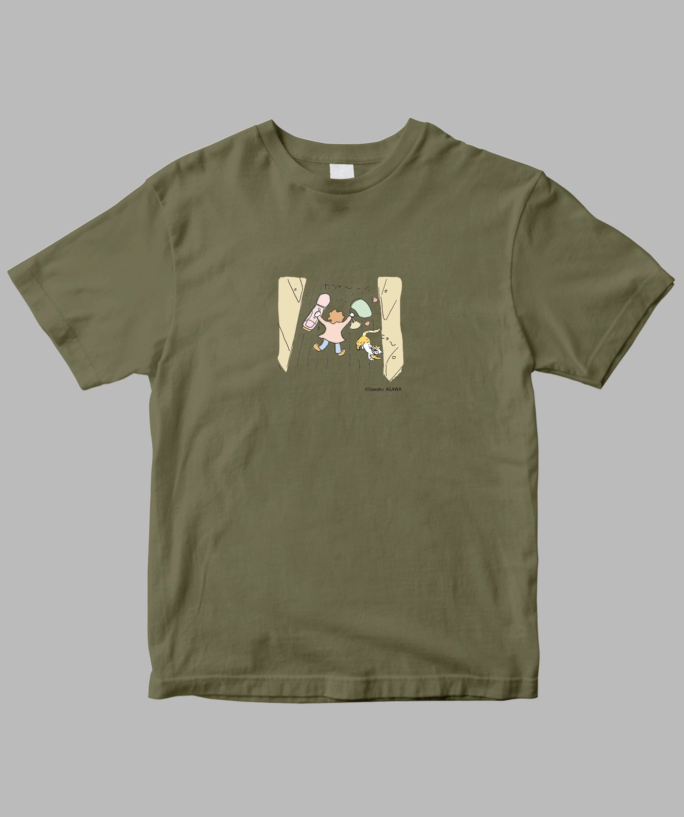 阿川佐和子 / だいたいしあわせ イラストTシャツ 廊下現象 / 晶文社