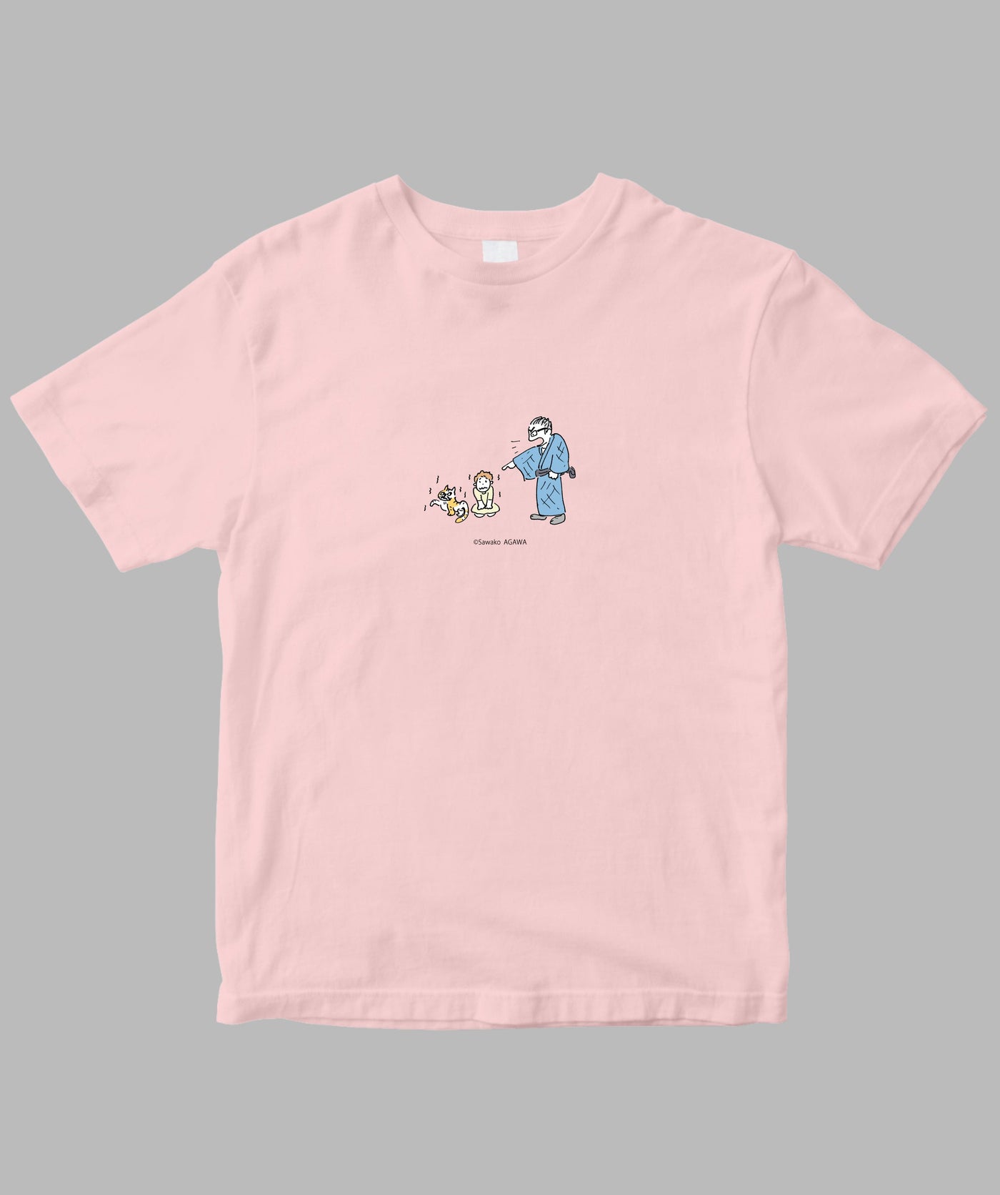 阿川佐和子 / だいたいしあわせ イラストTシャツ 怒声の利 / 晶文社