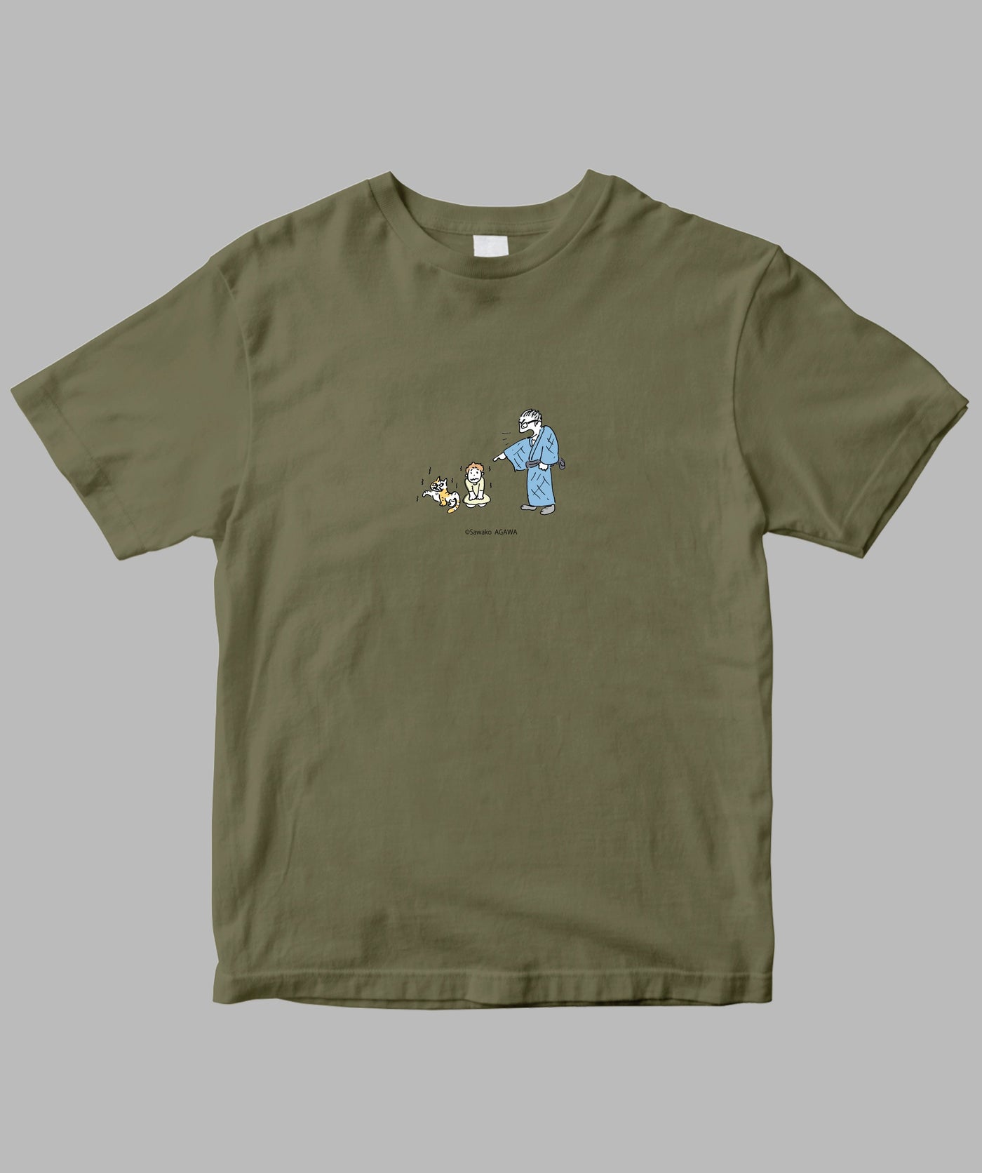 阿川佐和子 / だいたいしあわせ イラストTシャツ 怒声の利 / 晶文社