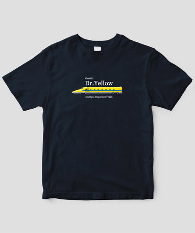 【キッズ】ドクターイエローモチーフTシャツ Type D / 天夢人