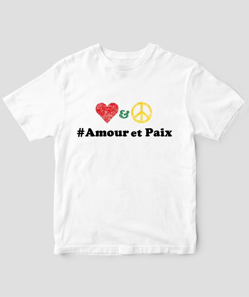 LOVE AND PEACE フランス語版 Tシャツ Type D / 三修社 – pTa . shop