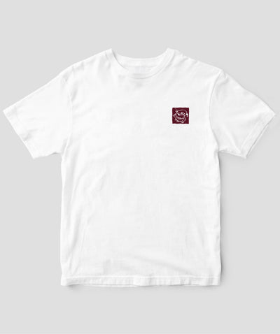 【キッズ】山と溪谷／『源流居酒屋』釣りバカTシャツ_文字黒Type_A／山と溪谷社