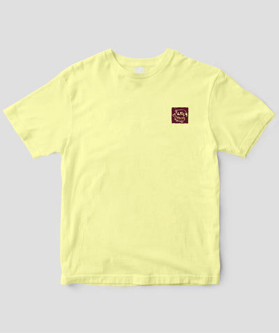 【キッズ】山と溪谷／『源流居酒屋』釣りバカTシャツ_文字紺Type_A／山と溪谷社