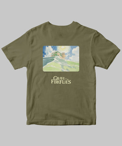 アニメ映画「火垂るの墓」 / オリジナルTシャツ TypeC（バックプリント） / 新潮社