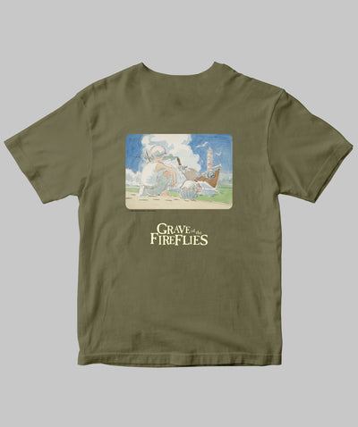 アニメ映画「火垂るの墓」 / オリジナルTシャツ TypeD（バックプリント） / 新潮社