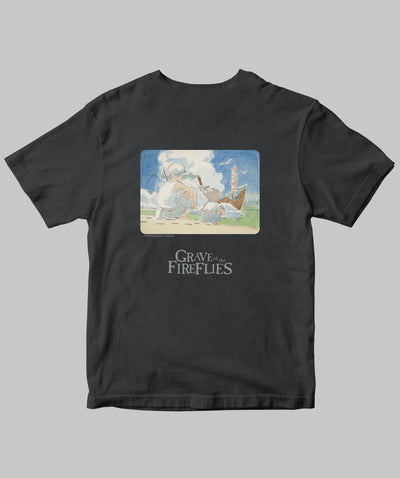 アニメ映画「火垂るの墓」 / オリジナルTシャツ TypeD（バックプリント） / 新潮社