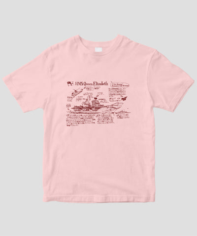 いさくの艦艇モデルノロヂオ / 英海軍クイーンエリザベス Tシャツ / イカロス出版