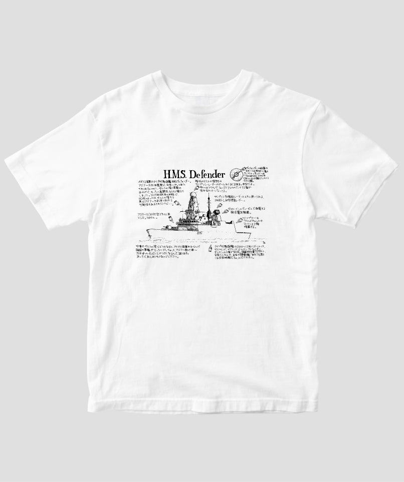 いさくの艦艇モデルノロヂオ / 英海軍ディフェンダー Tシャツ / イカロス出版