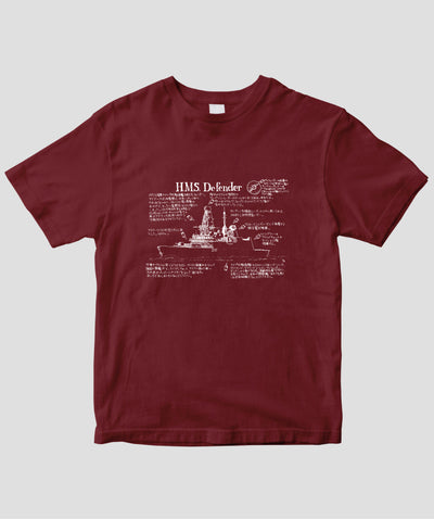 いさくの艦艇モデルノロヂオ / 英海軍ディフェンダー Tシャツ / イカロス出版