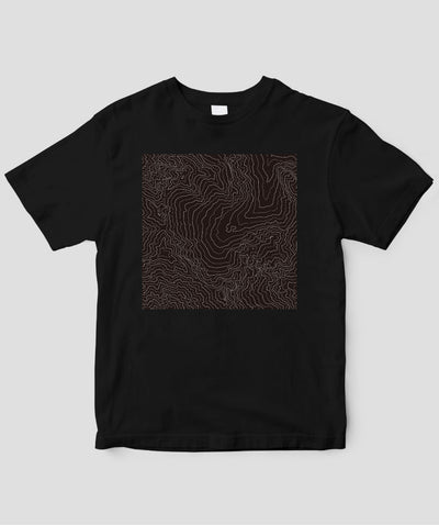 等高線Tシャツ 涸沢 スクエア大 / 山と溪谷社
