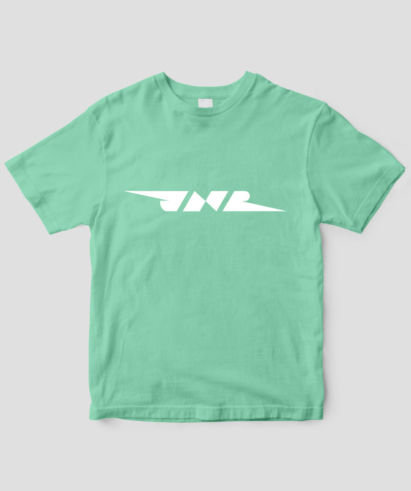 国鉄JNRマーク Type I Tシャツ（コンテナ色 / ホワイト） / 天夢人