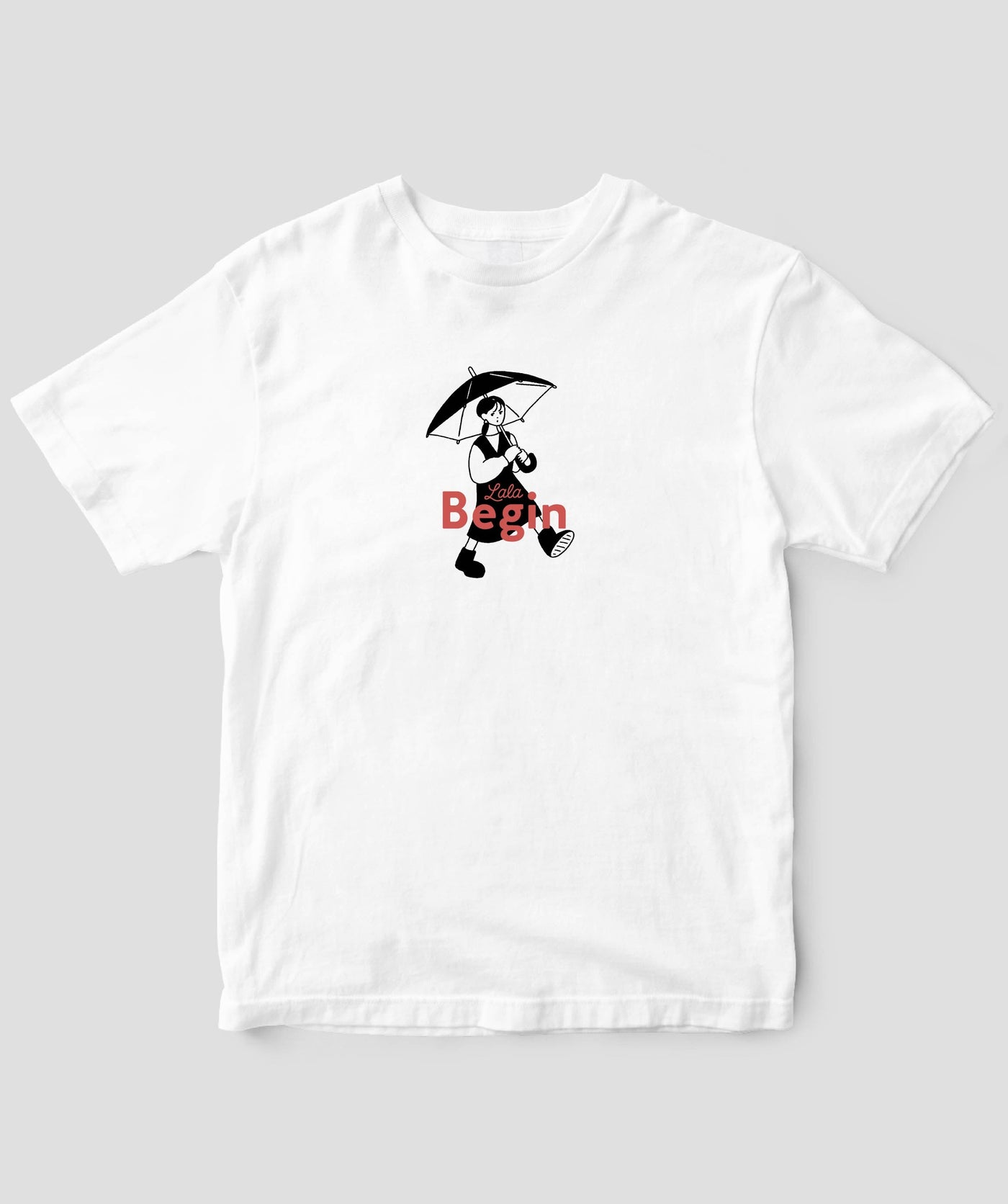 LaLa Begin / ロゴ＆イラストTシャツ umbrella / 世界文化社