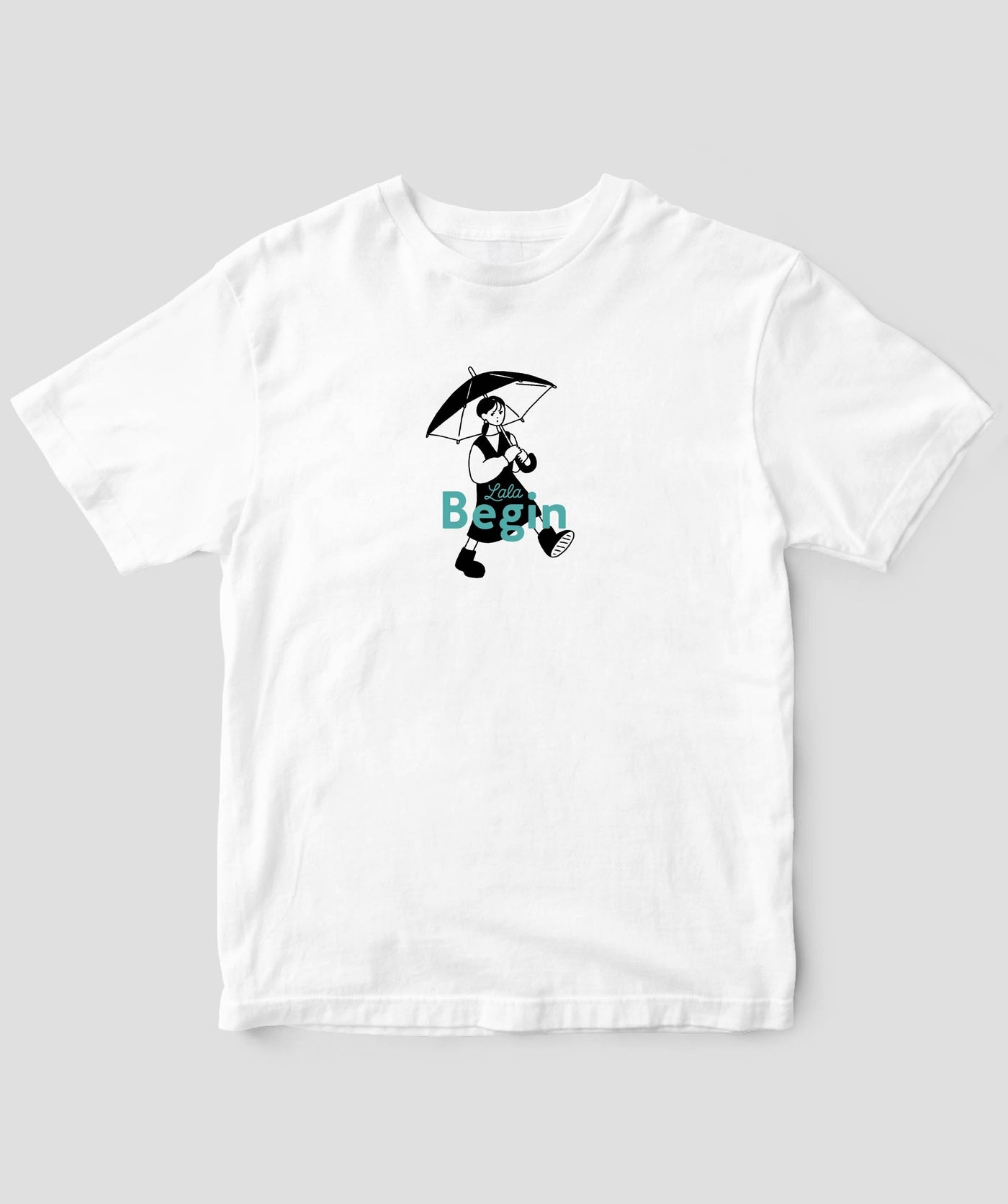 LaLa Begin / ロゴ＆イラストTシャツ umbrella / 世界文化社