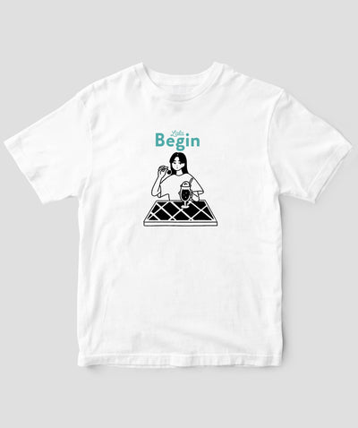 LaLa Begin / ロゴ＆イラストTシャツ cream soda / 世界文化社