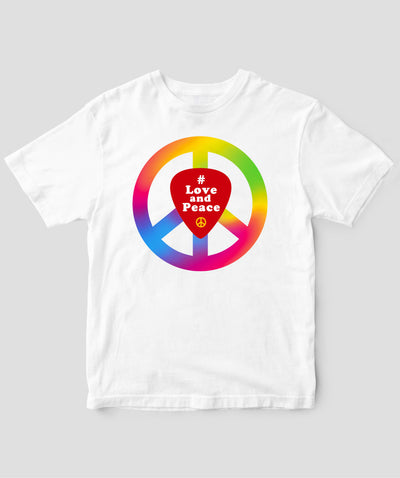 #LOVE AND PEACE 英語版 Tシャツ Type C / 三修社