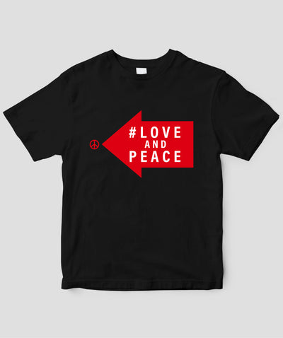 #LOVE AND PEACE 英語版 Tシャツ Type E / 三修社