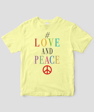 #LOVE AND PEACE 英語版 Tシャツ Type G / 三修社