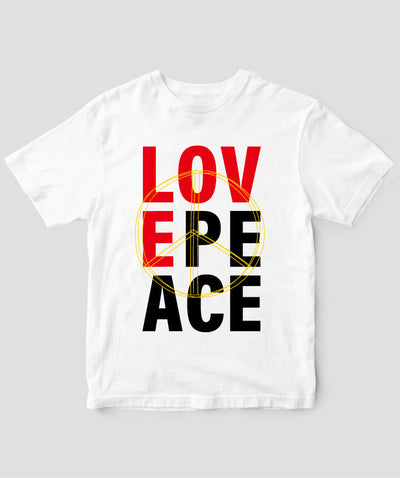 #LOVE AND PEACE 英語版 Tシャツ Type I / 三修社