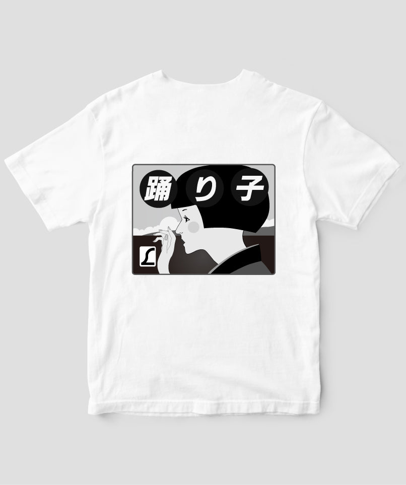 ヘッドマーク「踊り子 185系」モノクロTシャツ Type C / 天夢人