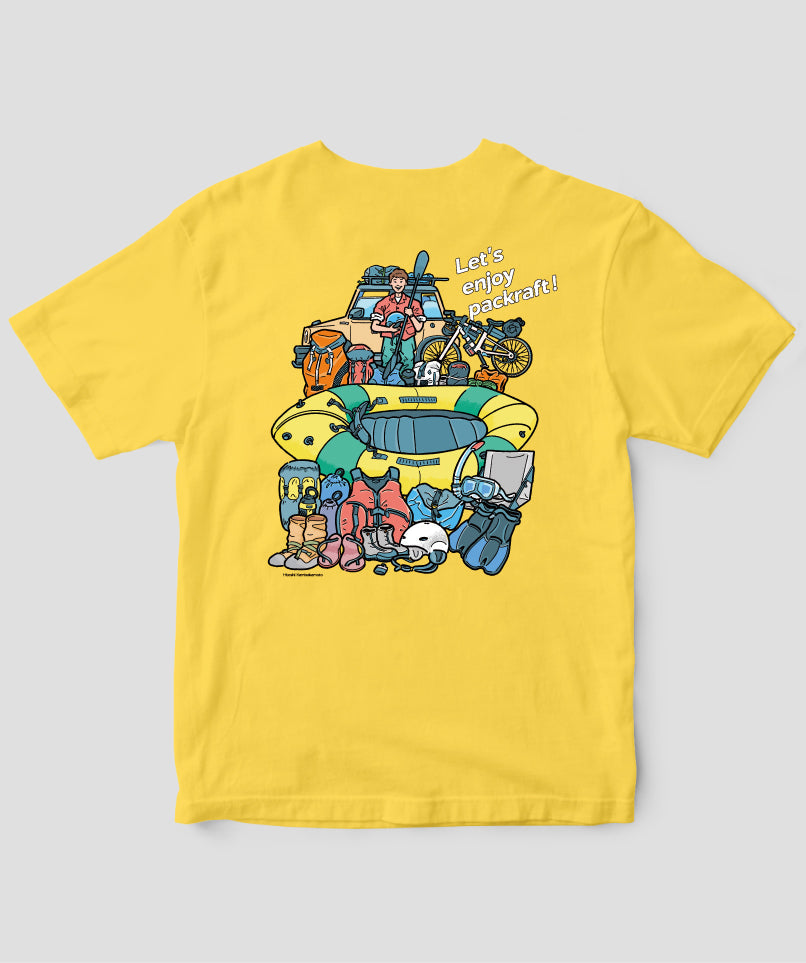 『はじめてのパックラフト A to Z』Let's enjoy packraft！Tシャツ　TypeB