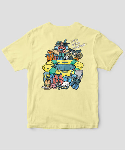 『はじめてのパックラフト A to Z』Let's enjoy packraft！Tシャツ　TypeC