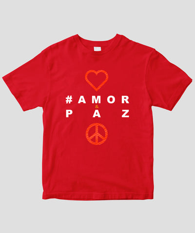 #LOVE AND PEACE ポルトガル語版 Tシャツ Type A / 三修社