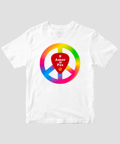 #LOVE AND PEACE ポルトガル語版 Tシャツ Type B / 三修社