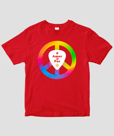 #LOVE AND PEACE ポルトガル語版 Tシャツ Type B / 三修社