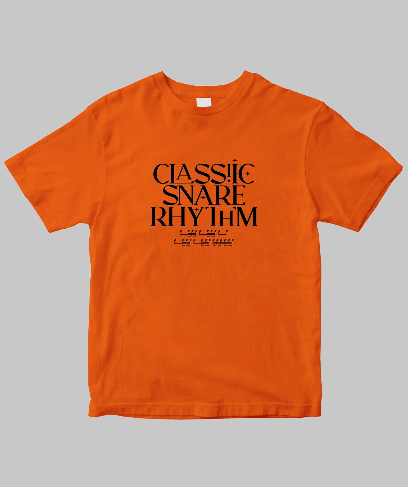 リズム・パターン Tシャツ “クラシック・スネア・リズム” / リットーミュージック