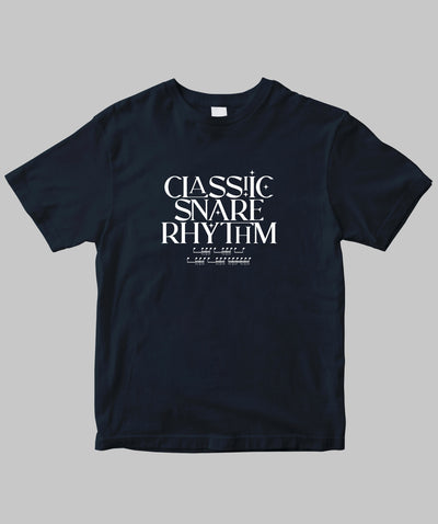 リズム・パターン Tシャツ “クラシック・スネア・リズム” / リットーミュージック