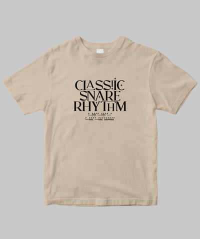 リズム・パターン Tシャツ “クラシック・スネア・リズム” / リットーミュージック