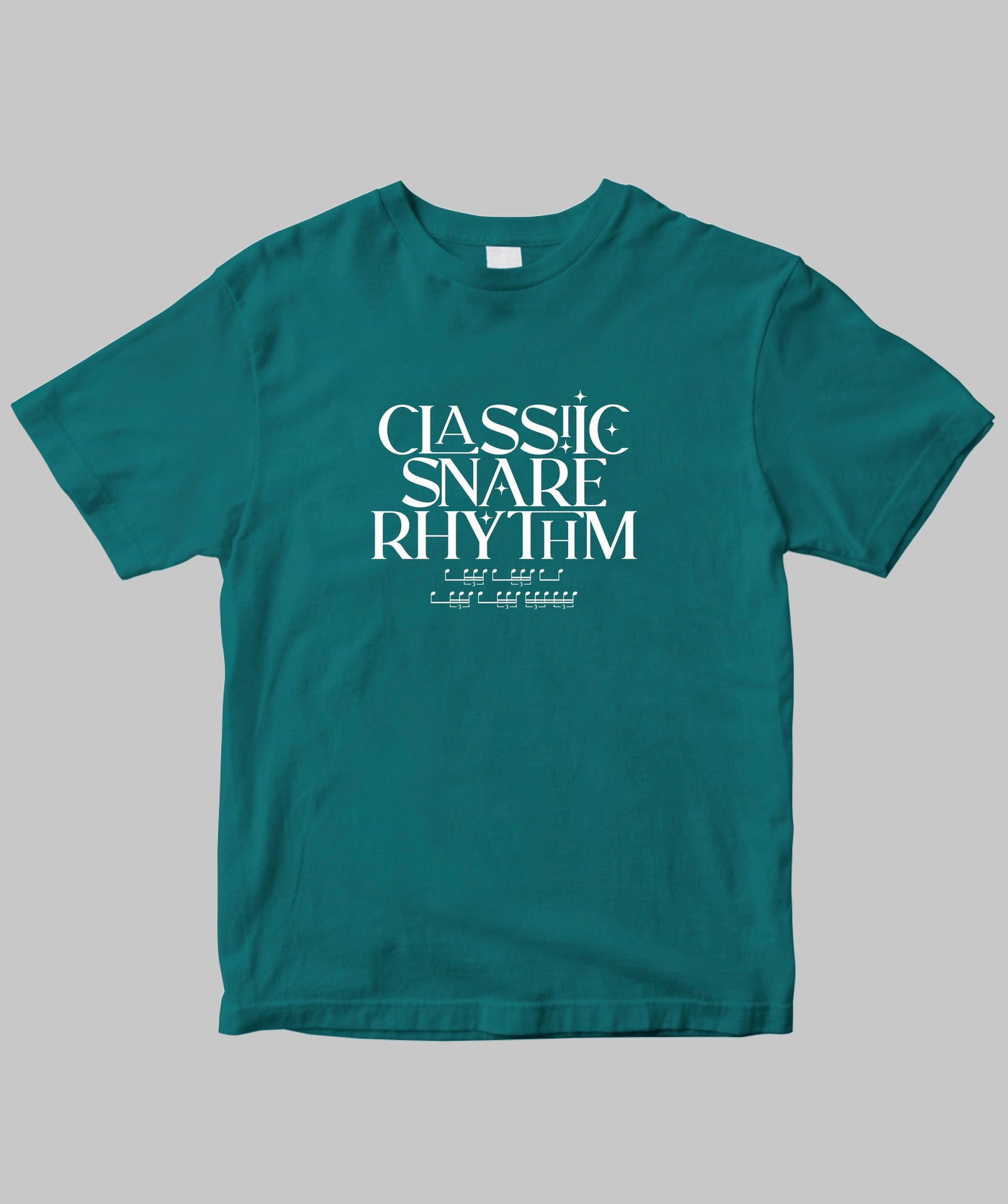 リズム・パターン Tシャツ “クラシック・スネア・リズム” / リットーミュージック