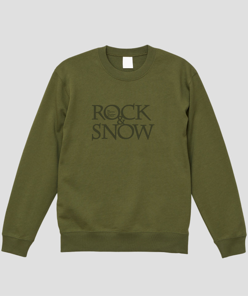 ROCK&SNOW / 『ROCK&SNOW』オリジナル・ロゴ スウェット（裏パイル） / 山と溪谷社
