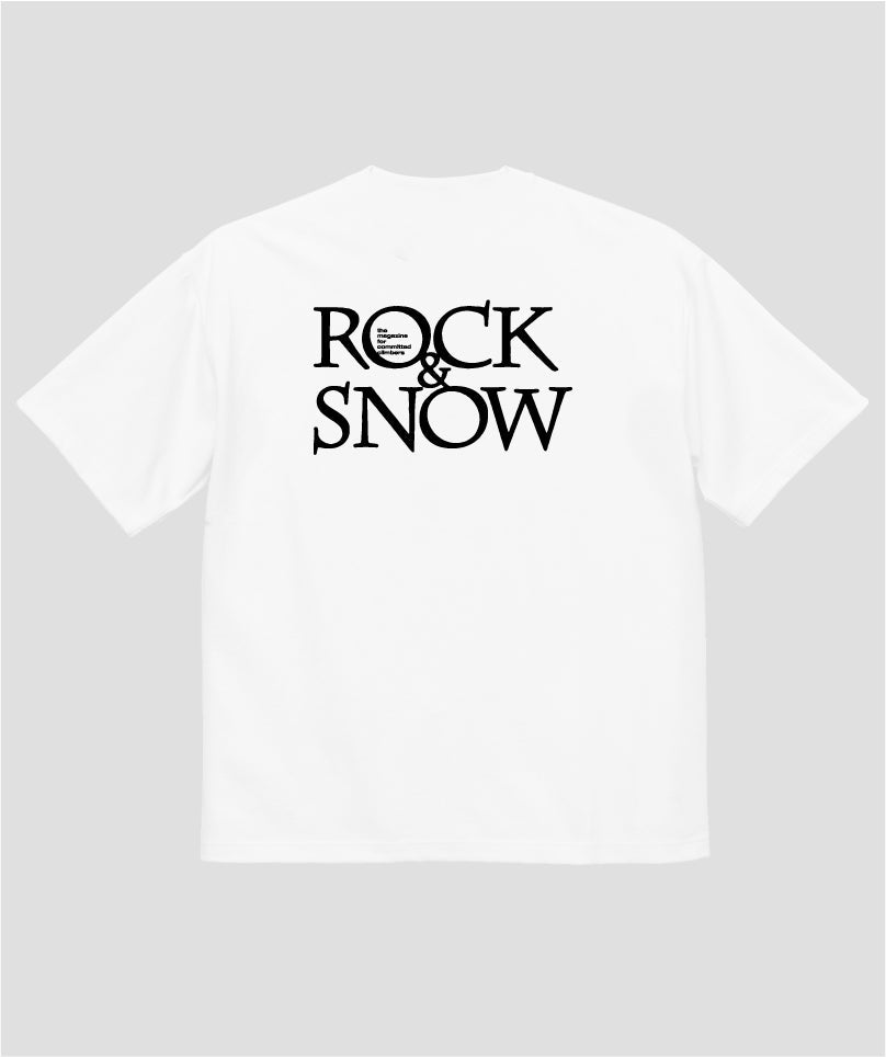 ROCK&SNOW / 『ROCK&SNOW』オリジナル・ロゴT マグナムウェイト ビッグシルエット（バックプリント） / 山と溪谷社