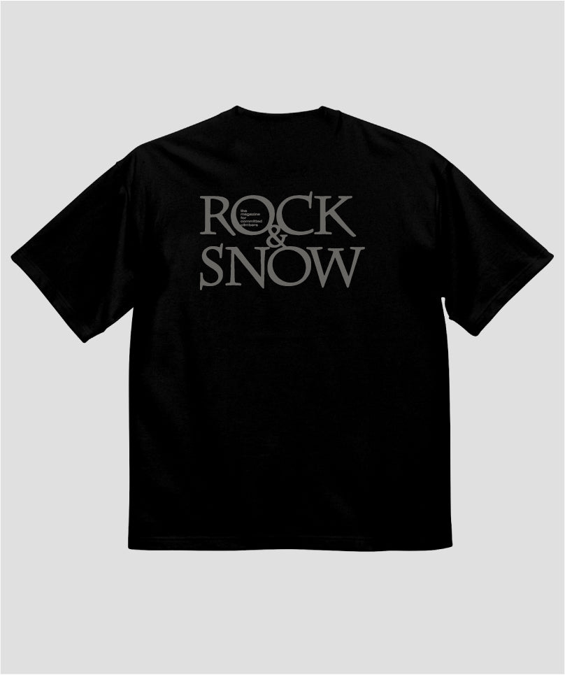 ROCK&SNOW / 『ROCK&SNOW』オリジナル・ロゴT マグナムウェイト ビッグシルエット（バックプリント） / 山と溪谷社
