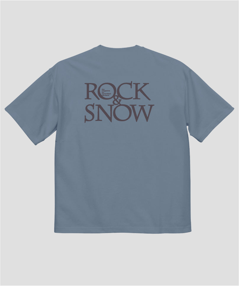 ROCK&SNOW / 『ROCK&SNOW』オリジナル・ロゴT マグナムウェイト ビッグシルエット（バックプリント） / 山と溪谷社