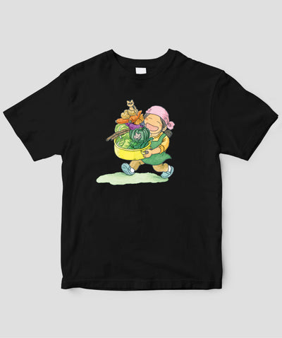 【キッズ】『黒部源流 山小屋料理人』/ ドライTシャツ 料理人 Type A