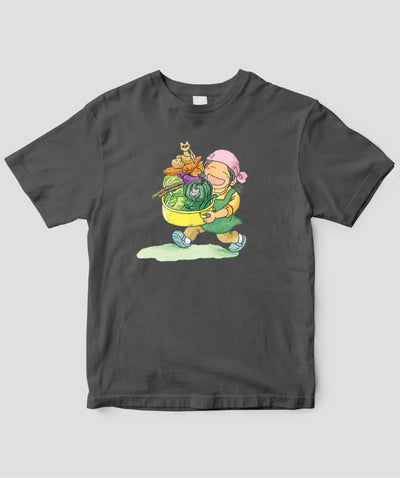 【キッズ】『黒部源流 山小屋料理人』/ ドライTシャツ 料理人 Type A