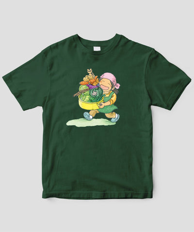 【キッズ】『黒部源流 山小屋料理人』/ ドライTシャツ 料理人 Type A
