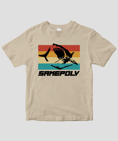 サメポリー / レインボーストライプTシャツ / サイバーダイン