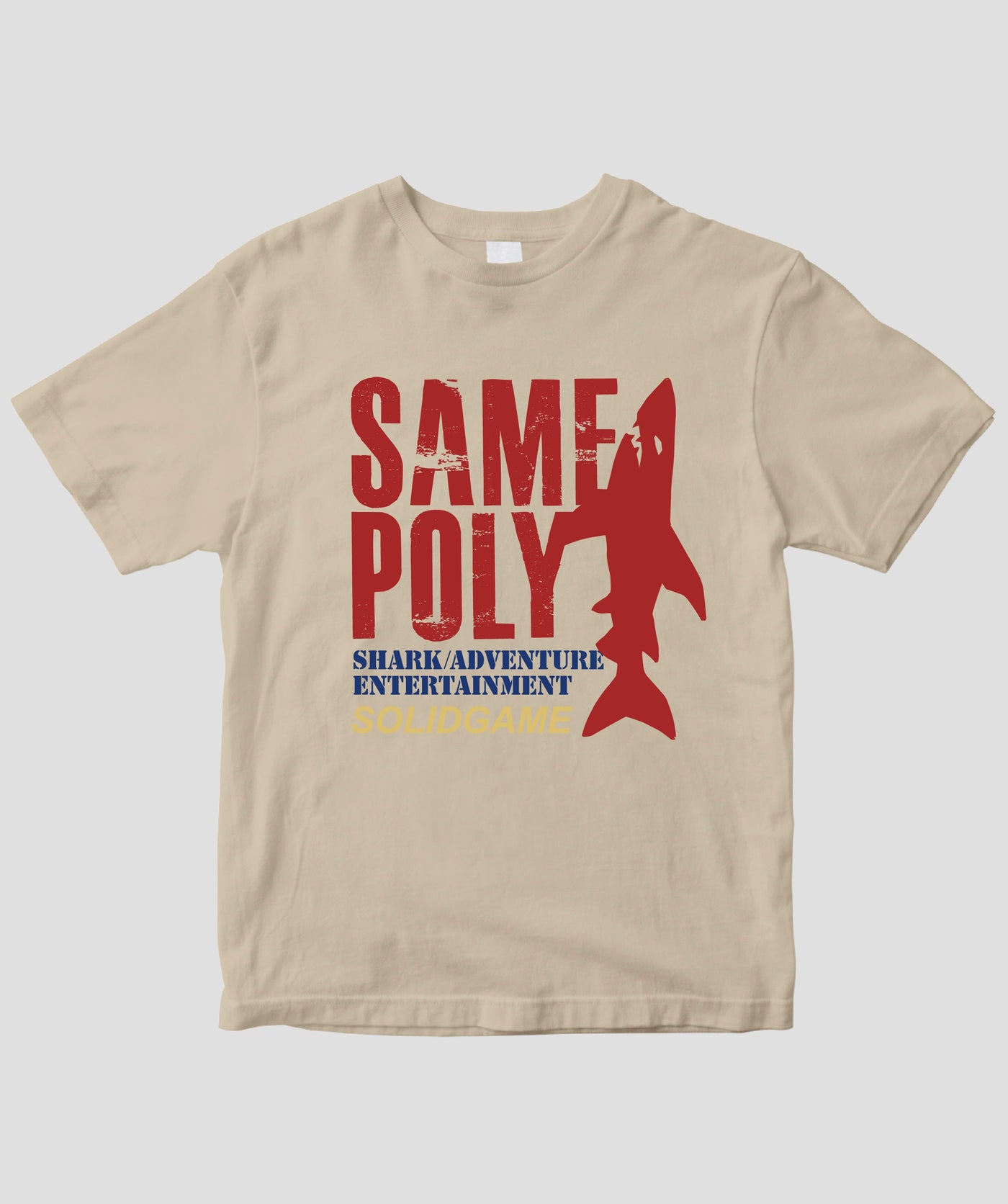 サメポリー / ロゴ＆スタンプTシャツ / サイバーダイン
