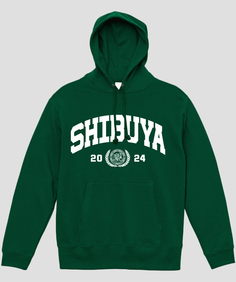 カレッジ風「SHIBUYA」Type A パーカ（裏パイル） / 声の教育社